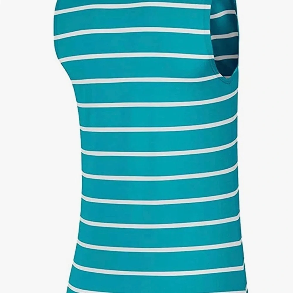 Nike Women's 'Dry Fit Golf' Sleeveless Polo Shirt AJ8669-309 Cabana/White/Cabana